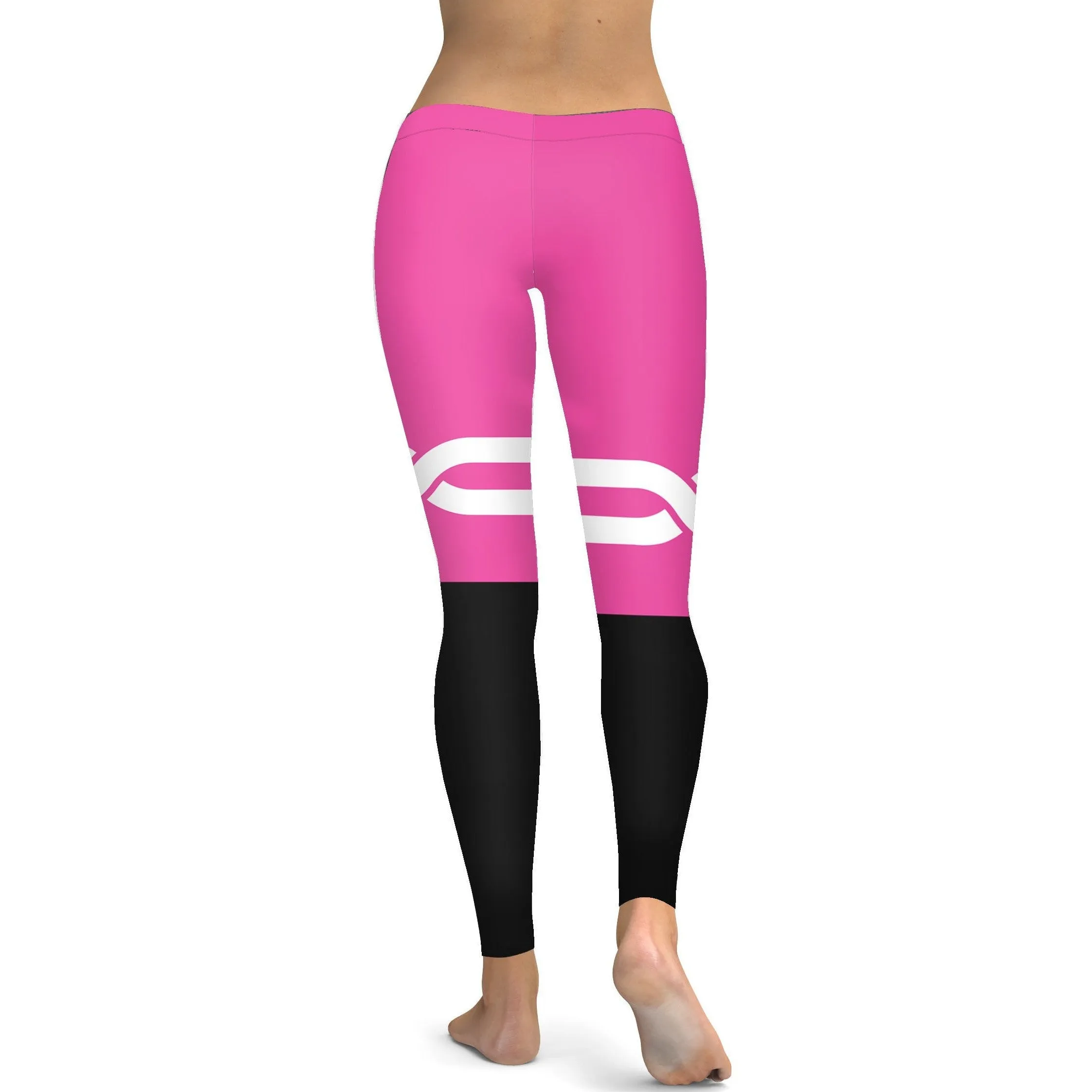 Pink and Black Infinity Leggings