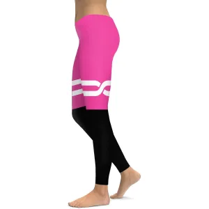 Pink and Black Infinity Leggings