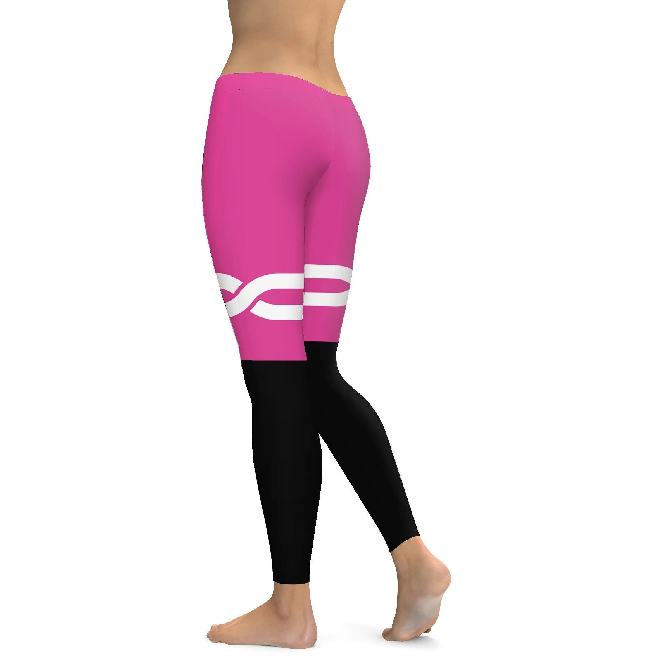 Pink and Black Infinity Leggings