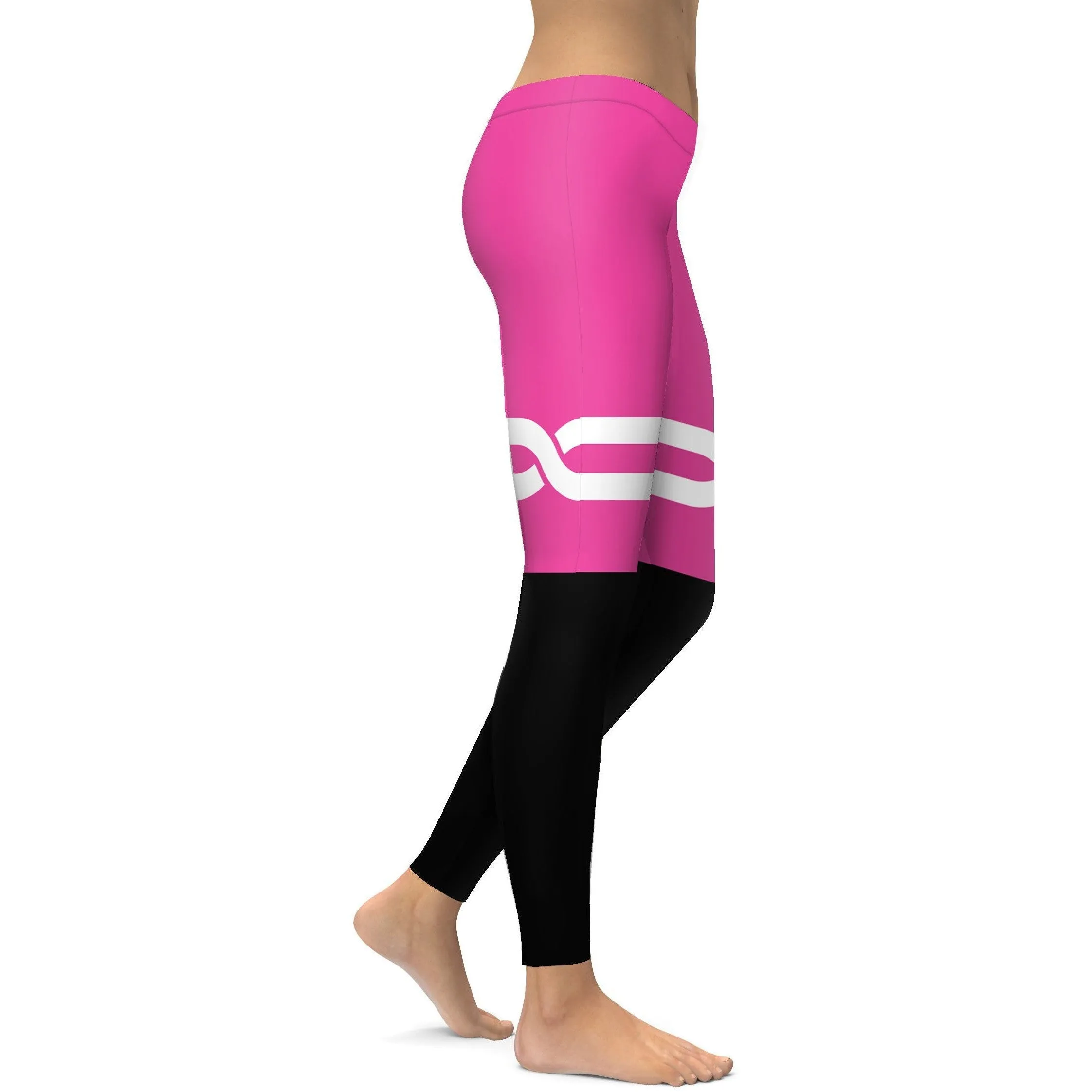 Pink and Black Infinity Leggings