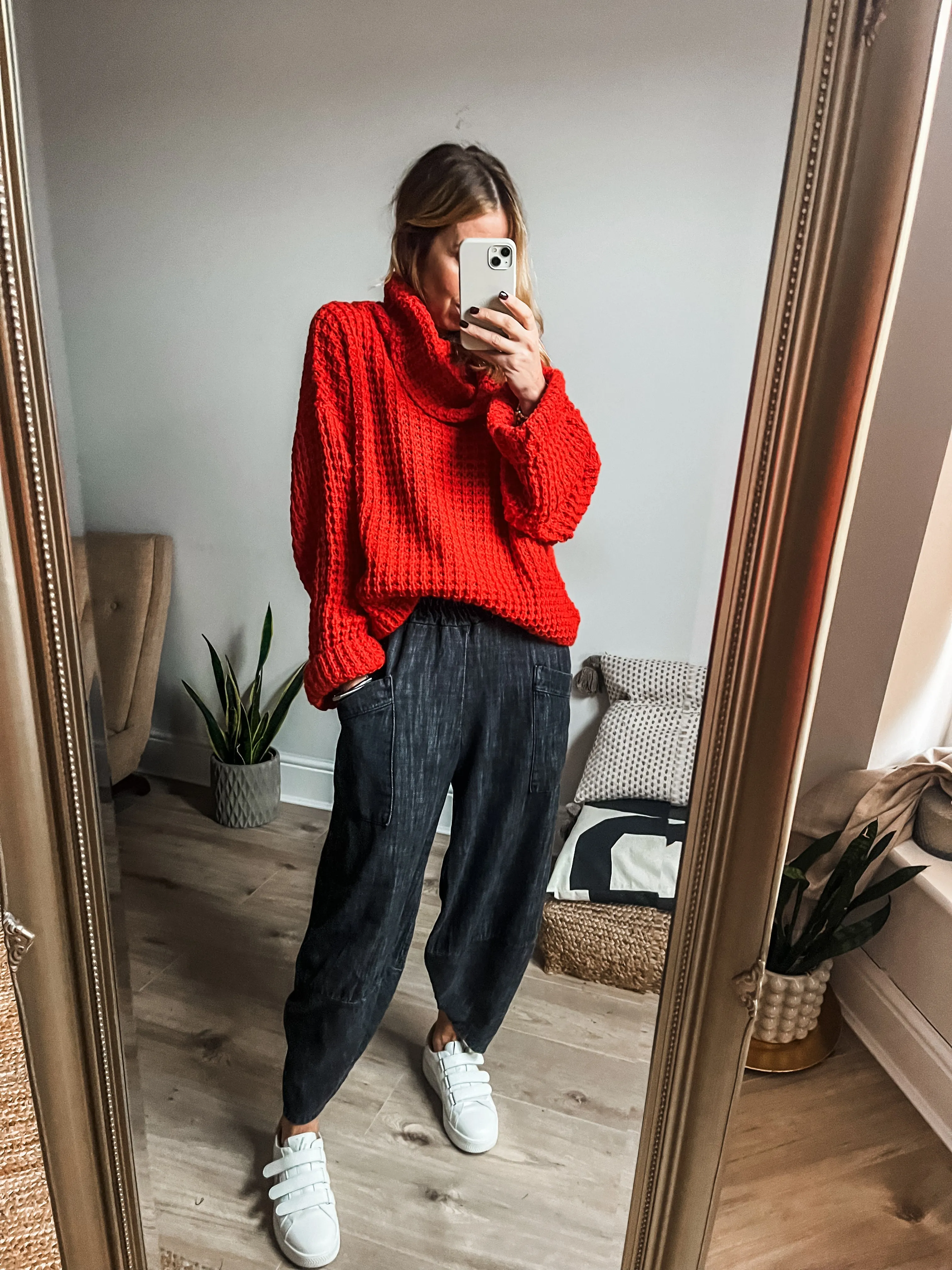 Roll Neck Chunky Cropped Jumper