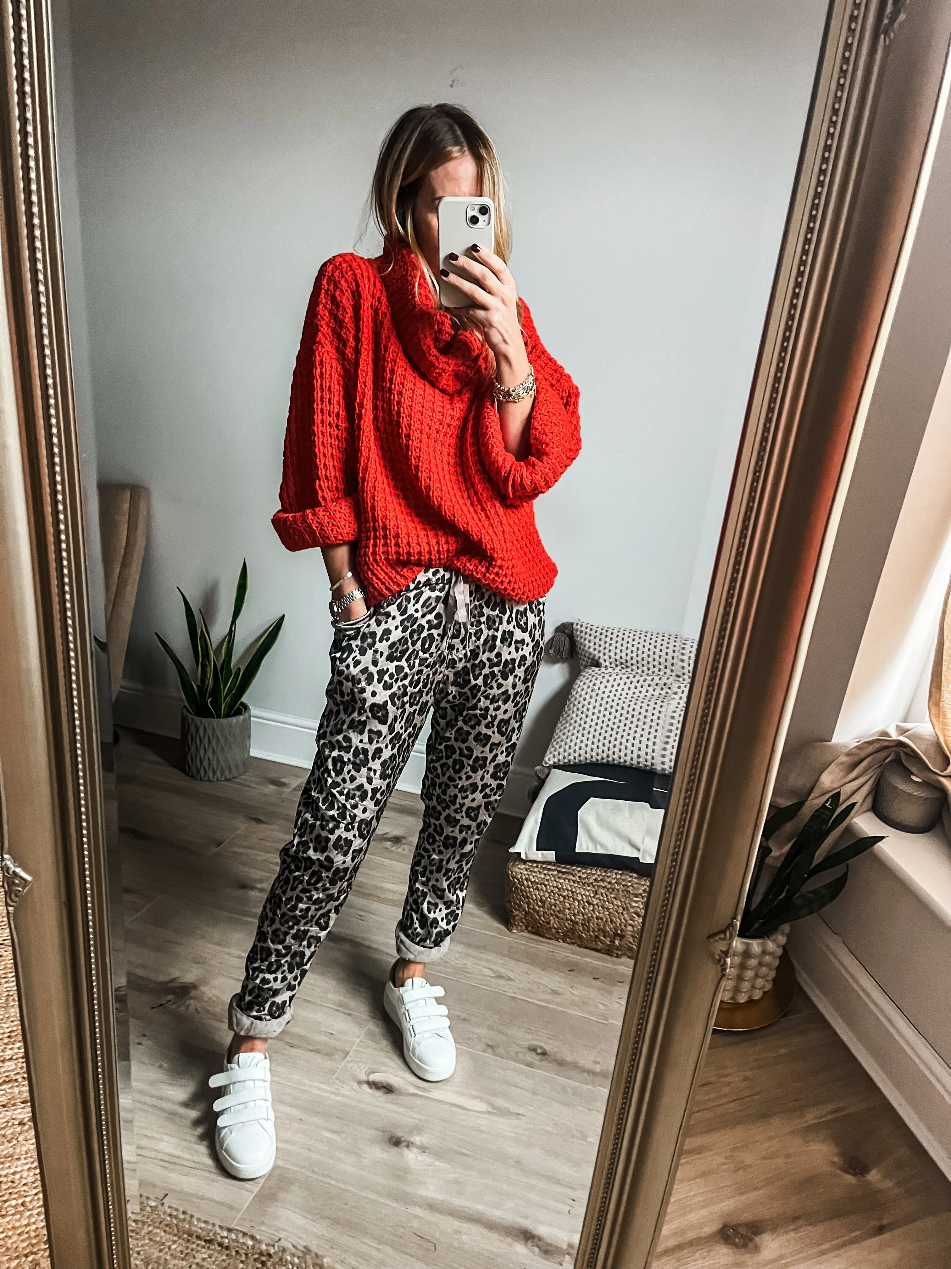 Roll Neck Chunky Cropped Jumper