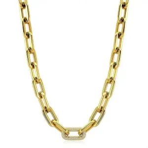 Sahira Jewelry - Jenna Pave & Gold Chain Necklace