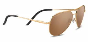 Serengeti Carrara Small 8551 <span>Shiny Bold Gold Polarized Drivers Gold Photochromic Lenses</span>