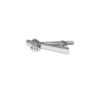 Silver Dollar Sign Tie Bar