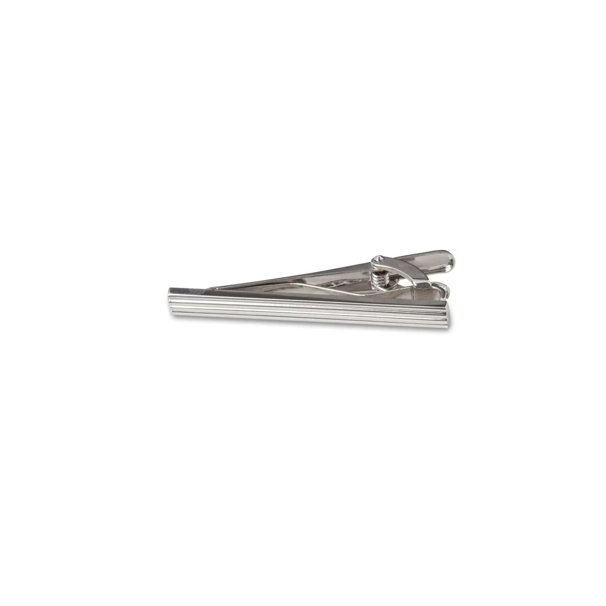 Silver Groove Tie Bar