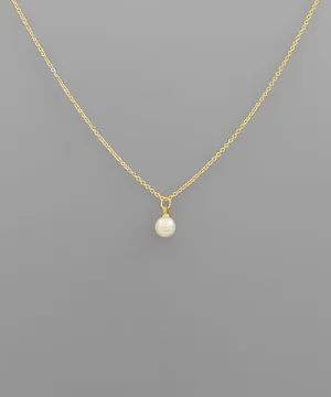 Simple Pearl Ball Necklace