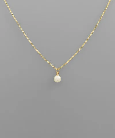 Simple Pearl Ball Necklace