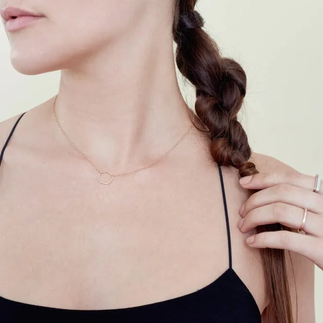 Simple Rounded Square Necklace