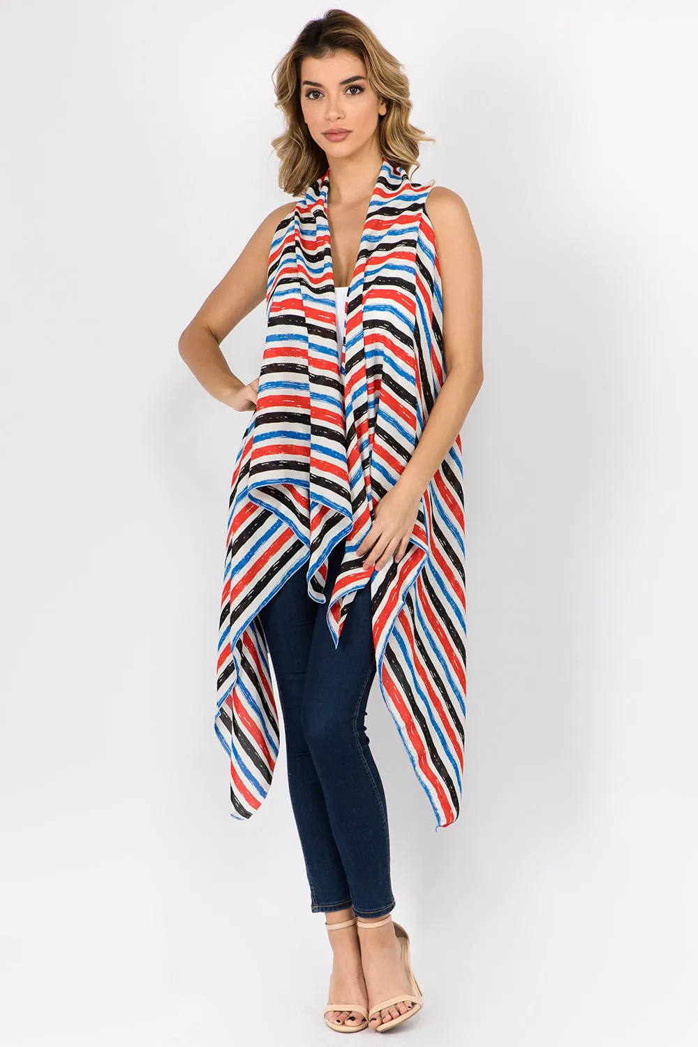 SN-60 colorful stripe vest