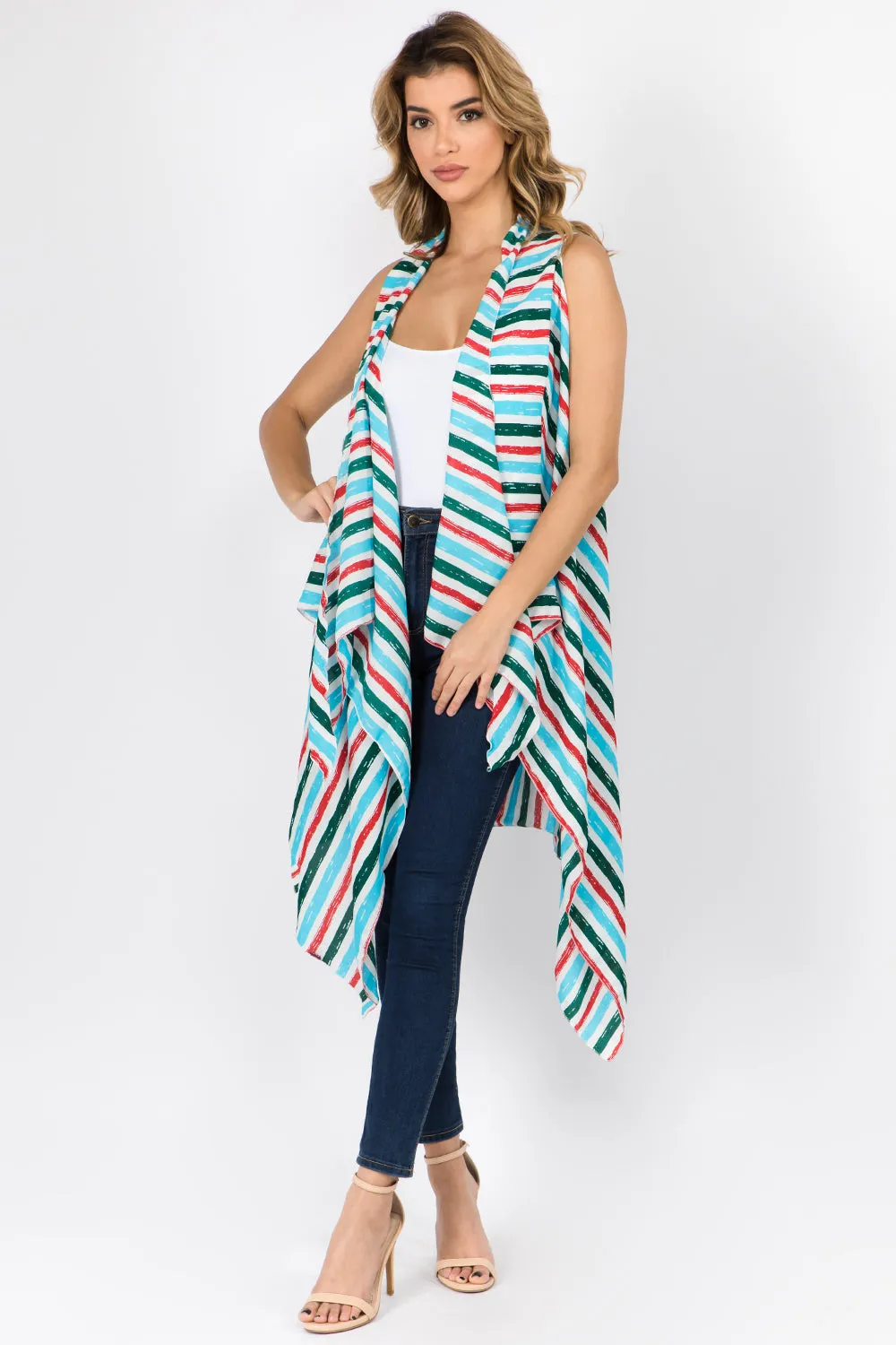 SN-60 colorful stripe vest