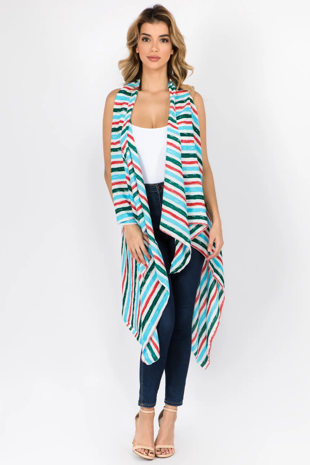 SN-60 colorful stripe vest