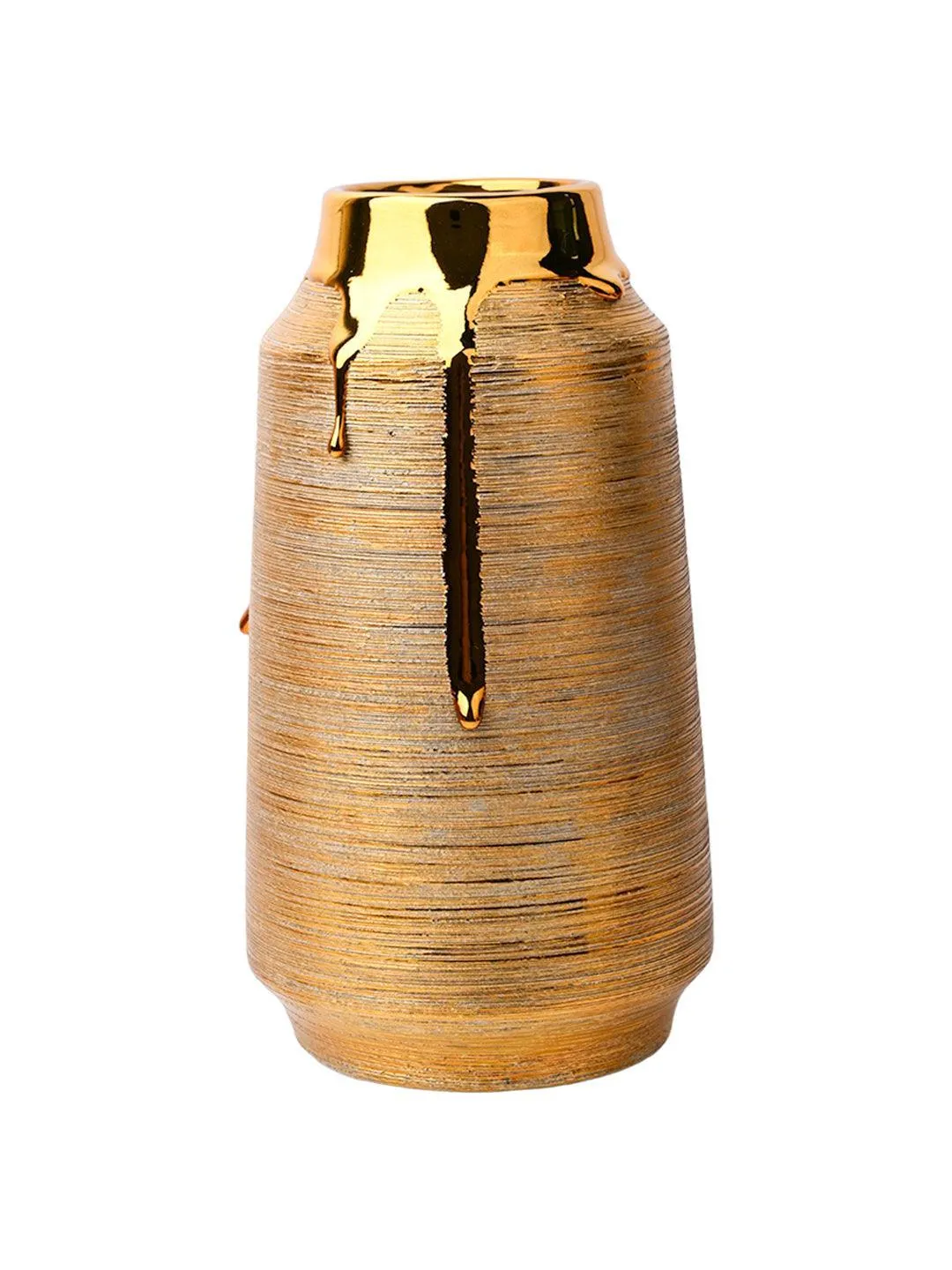 Stylish Golden Ceramic Vase