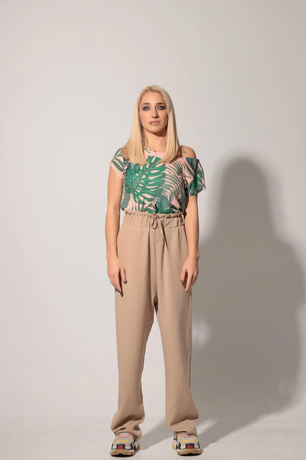 Stylish high-waisted trousers - DUNI