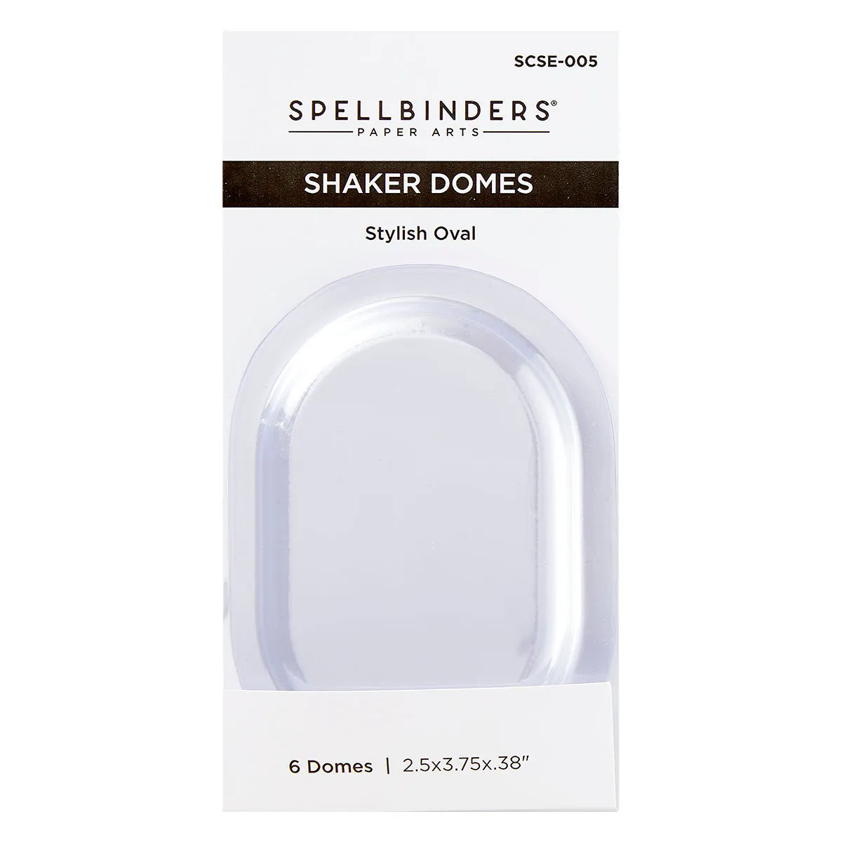 Stylish Oval Shaker Dome - 6 Pack