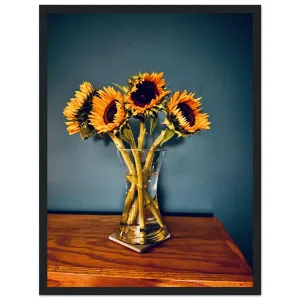 Sunflowers Premium Matte Paper Wooden Framed Poster Wall Art