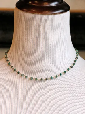 Susan Rifkin Beaded Emerald Necklace