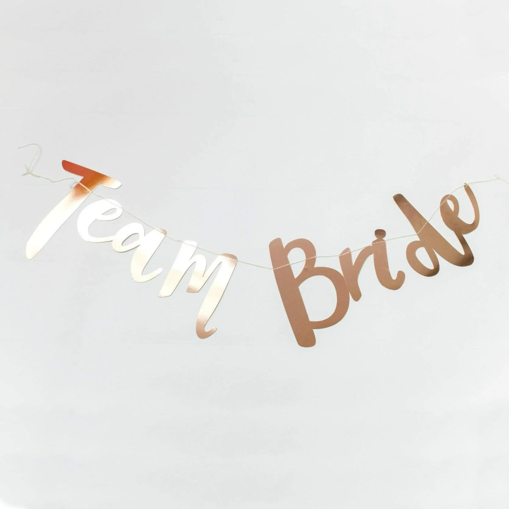 Team Bride Banner - Rose Gold