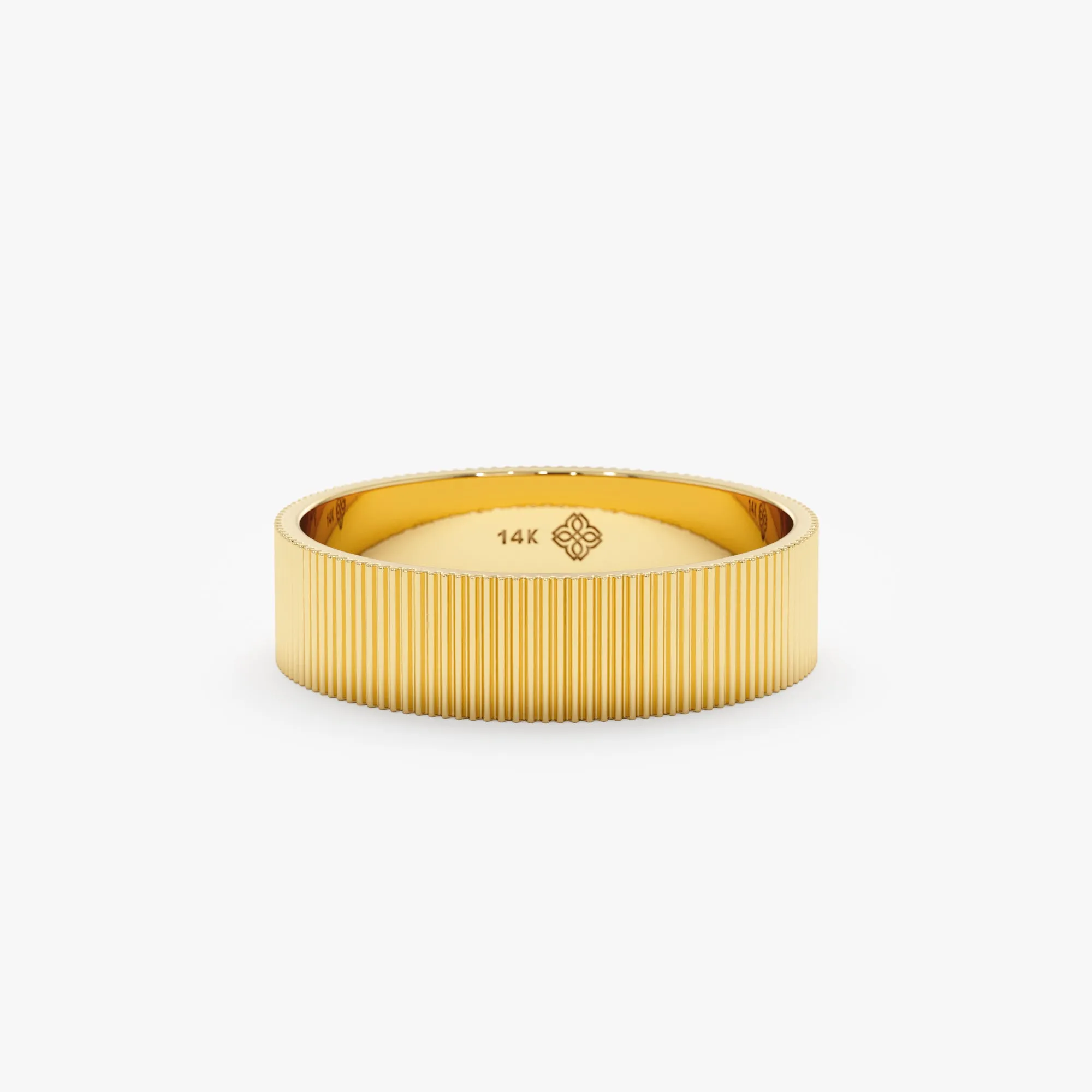 Textured Bold Wedding Band, Bonnie