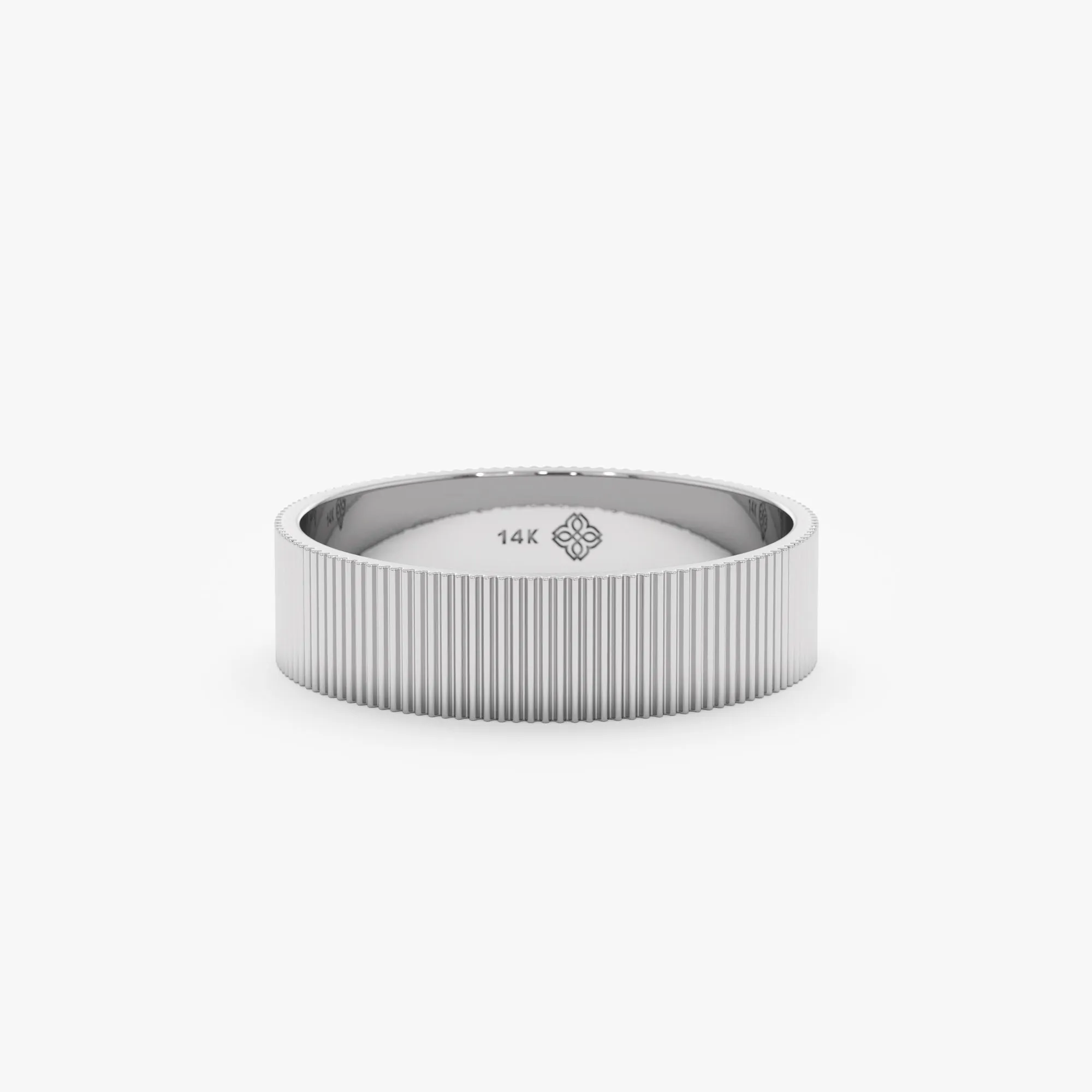 Textured Bold Wedding Band, Bonnie