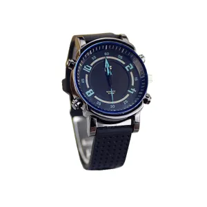 The Gerat Decorative Rubber Strap Watch (Blue)