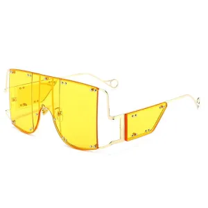 Trendy Oversized Rimless Sunglasses