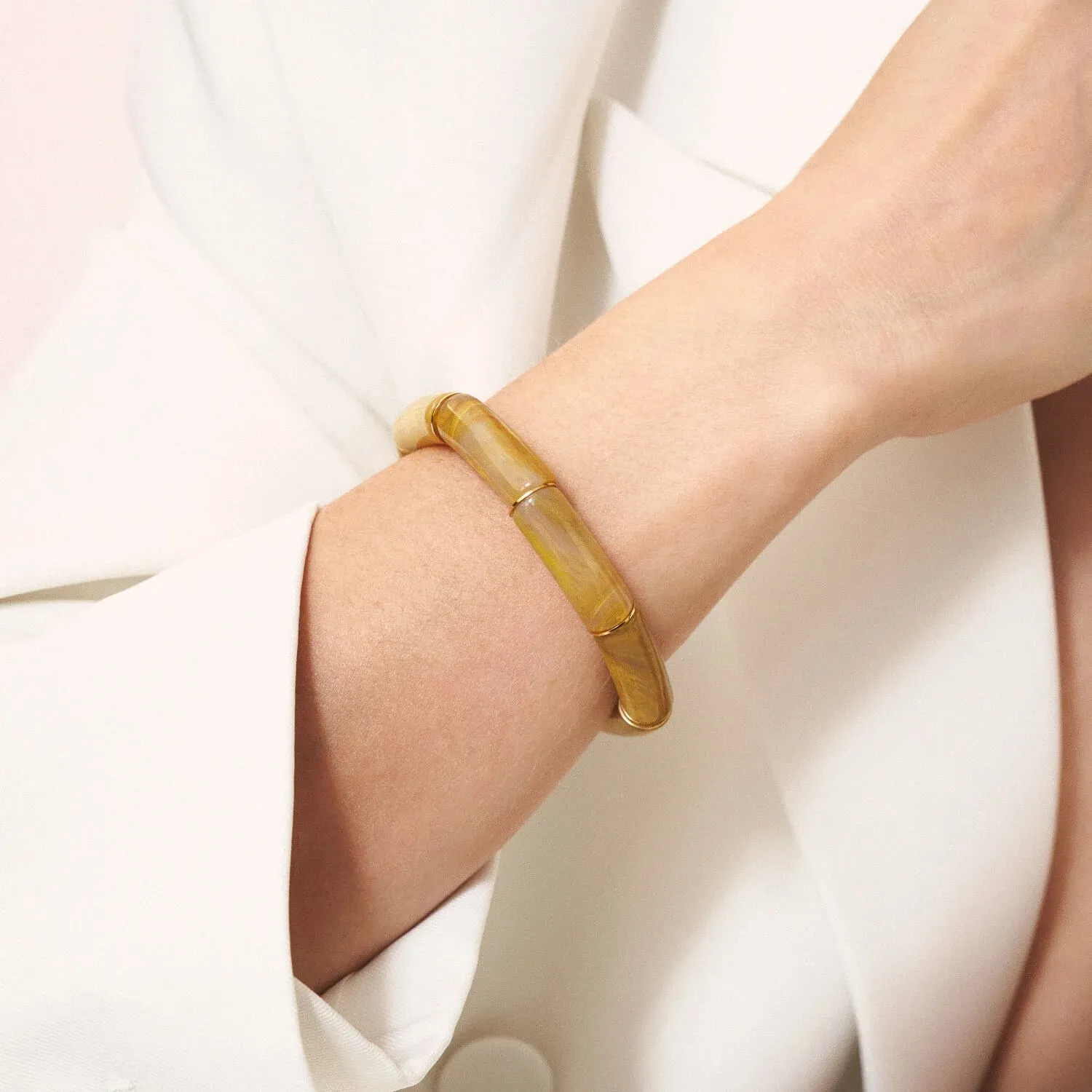 Vanessa Baroni - Flex Bracelet Ocher Marble