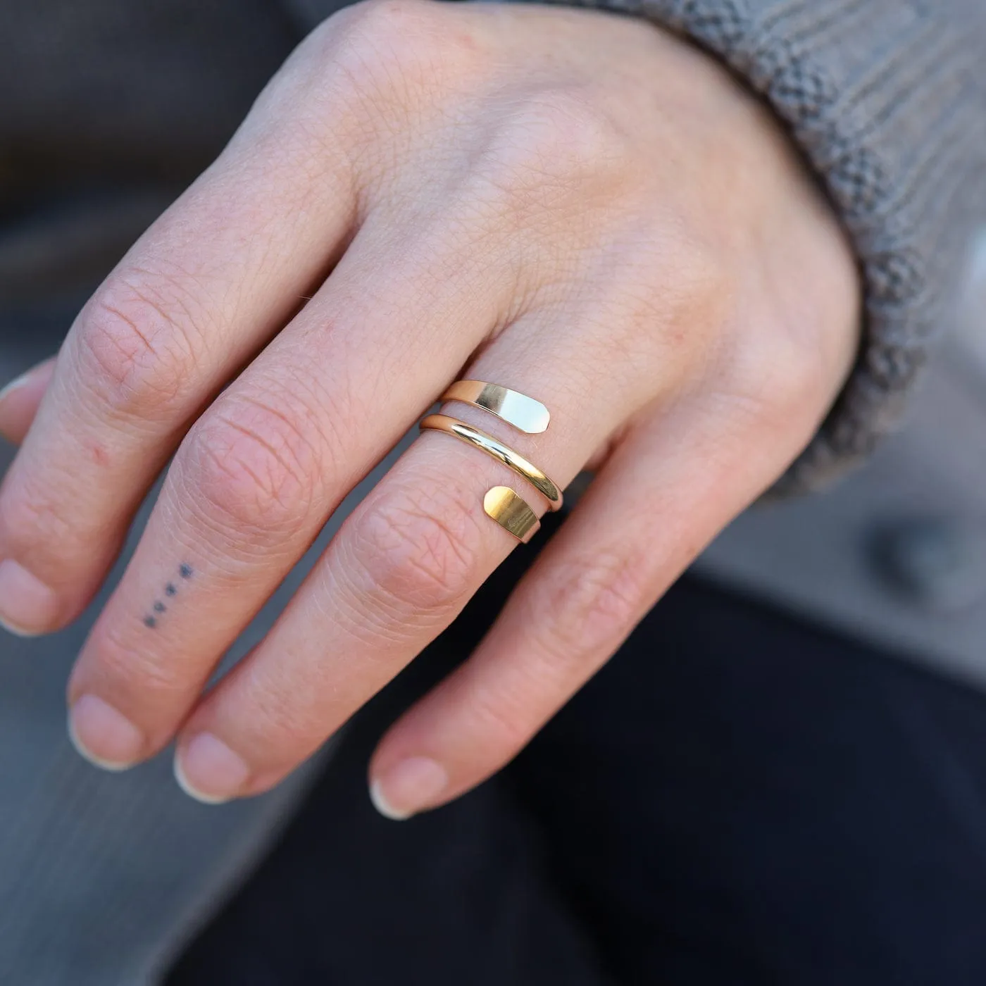 Wrapped Coil Ring - Gold Filled