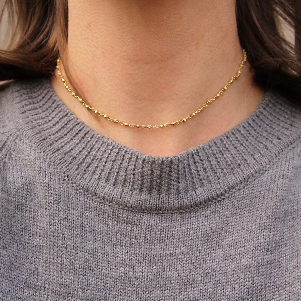 You Are Sunshine ~ Gold Wish Choker ~ Gold Plated