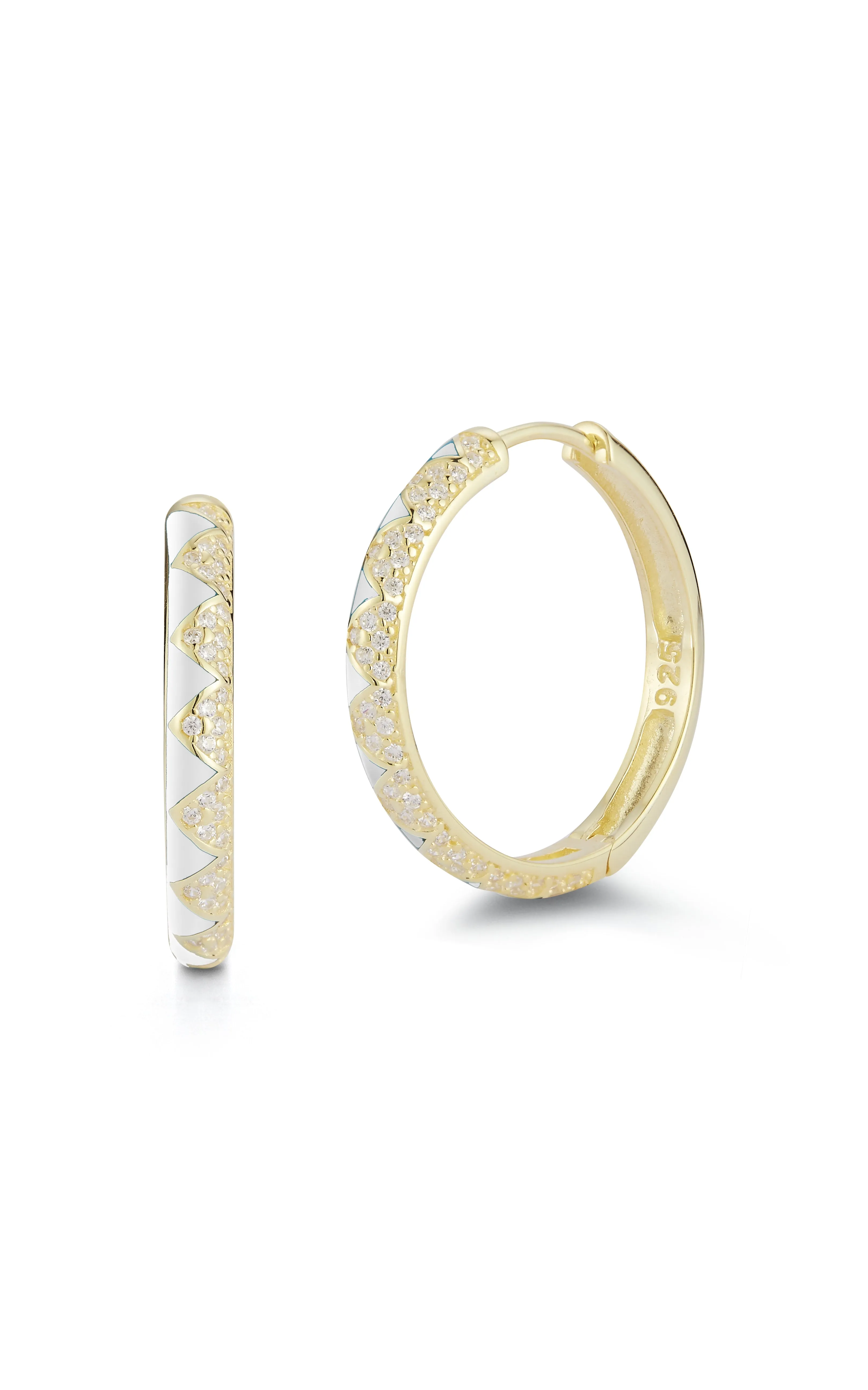 Zig Zag Statement Hoop Earring